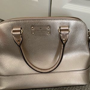 Rose gold Kate spade dome shape purse